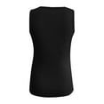thumbnail image 5 of Babysbule Womens Tank Tops Clearance Women Casual Tanks Sleeveless Buttons Slimming Solid Pullover Vest Blouse Tops, 5 of 5