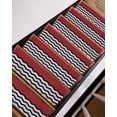 thumbnail image 3 of Black Ripple Stair Treads Non Slip for Steps Black Striped Simple 7 Pcs Reusable Adhesive Stair Runner Mats for Dogs Elders Carpet Treads Rugs for Staircase 8x30 In, 3 of 7