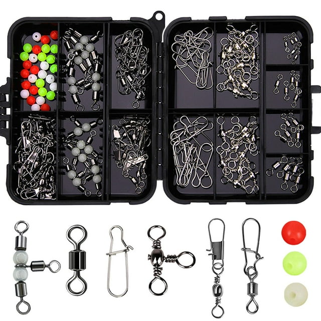 Aparejos de pesca Sharpla 141 Piezas Estuche Negro