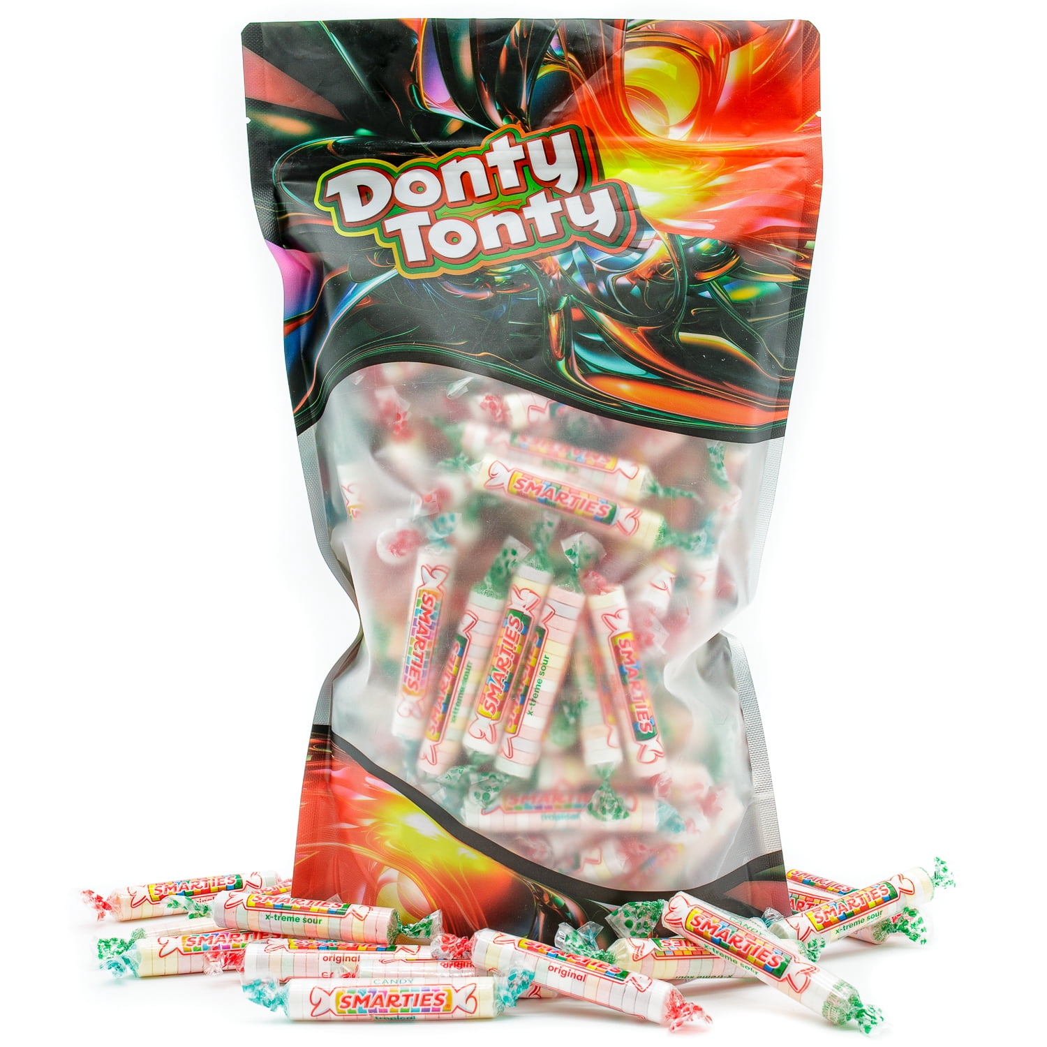 SMARTIES Candy Rolls 4 lb – Bulk Bag, Mix of Original & Tropical & X-Treme Sour Flavors, Gluten Free & Vegan Friendly, Individually Wrapped