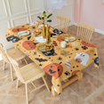 thumbnail image 3 of Cute Halloween Icons Pattern Rectangle Tablecloth 60"x120",Waterproof Polyester Rectangle Table Cloth, Wipeable Spillproof Polyester Tablecloth for Dining, Camping, Indoor and Outdoor, 3 of 6