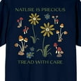 thumbnail image 4 of Elevation 7573 Nature Is Precious Tread With Care Crew Neck Short Sleeve Navy Men's T-shirt-Large, 4 of 4
