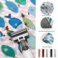 thumbnail image 5 of Hallway Runner Rug 2'x6', Pink Fishes Kitchen Runner Rugs Non-Slip Carpet Mats, Cartoon Coastal Ocean Fish Striped Bedside Rugs Runners Washable Floor Carpet for Bathroom Laundry Room, 5 of 8