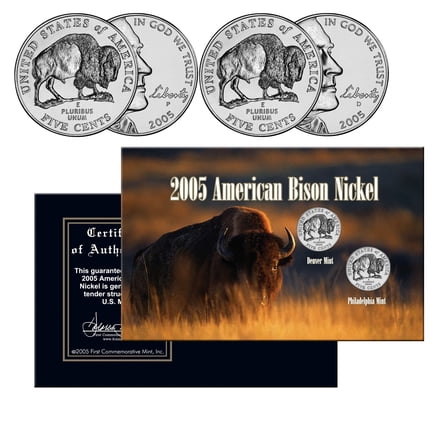2005 American Bison Nickels P&D