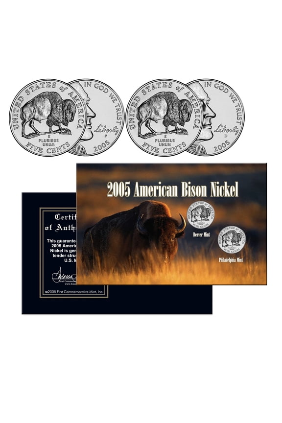 2005 American Bison Nickels P&D