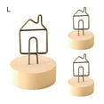 thumbnail image 1 of 3Pcs Memo Clip Charming Versatile Wooden Base Lovely Photo Note Reminder Holder for Home Decor(Type B), 1 of 10