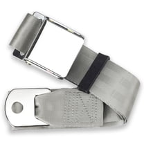 RetroBelt Silver Aviation Lap Belt 60" No Hardware Safety Seatbelt RetroBelt Classic