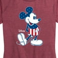 thumbnail image 3 of Disney - Americana - Mickey Flag Pattern - Women's Short Sleeve Graphic T-Shirt, 3 of 5