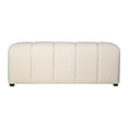 thumbnail image 4 of Jofran Tess Contemporary Modern Ivory Boucle Upholstered Plush Bench, 4 of 8