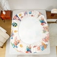 thumbnail image 5 of Feelyou Ocean Fish Teen Bed Sheets, Kawaii Coral Starfish King Sheets, 4-Piece, 5 of 7