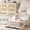 White, variant on Mjkone Murphy Bed Queen with Rattan Panel,Murphy Cabinet Bed with Charging Station,Multifunctional Storage Cabinet Beds for Small Space,Walnut
