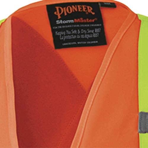 Pioneer Women's Custom Fit Hi-Vis Mesh Back Safety Vest  - Color:  Hi-Vis Orange  - Size: M
