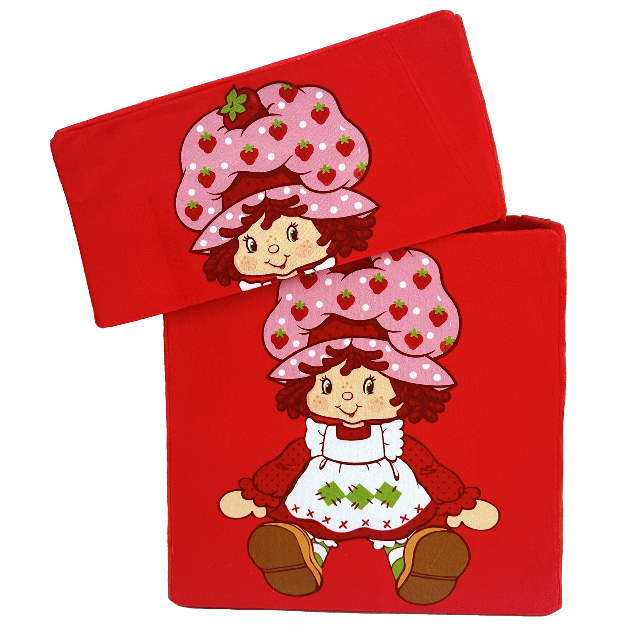 Strawberry Shortcake: Storable 10" Box - Red Character Themed Bin, Fabric Storage Container, Opening Top Lid, Holds Toys-Books-Games & More, Licensed