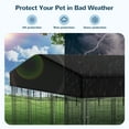 thumbnail image 4 of Outdoor Dog Kennel Cover 9.8x9.8 ft, DOMIPET Waterproof UV-Resistant Cover, Replacement Top Covers for Multiple Brands of Dog Kennels, 4 of 7