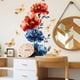 thumbnail image 4 of HaoXun Vibrant Floral Wall Decals for Bedroom & Living Room Decor - Peel and Stick Removable PVC Stickers, 39x90cm Self-Adhesive Wall Art, 4 of 7
