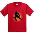 thumbnail image 3 of Inktastic Ice Hockey Silhouette Youth T-Shirt, 3 of 5