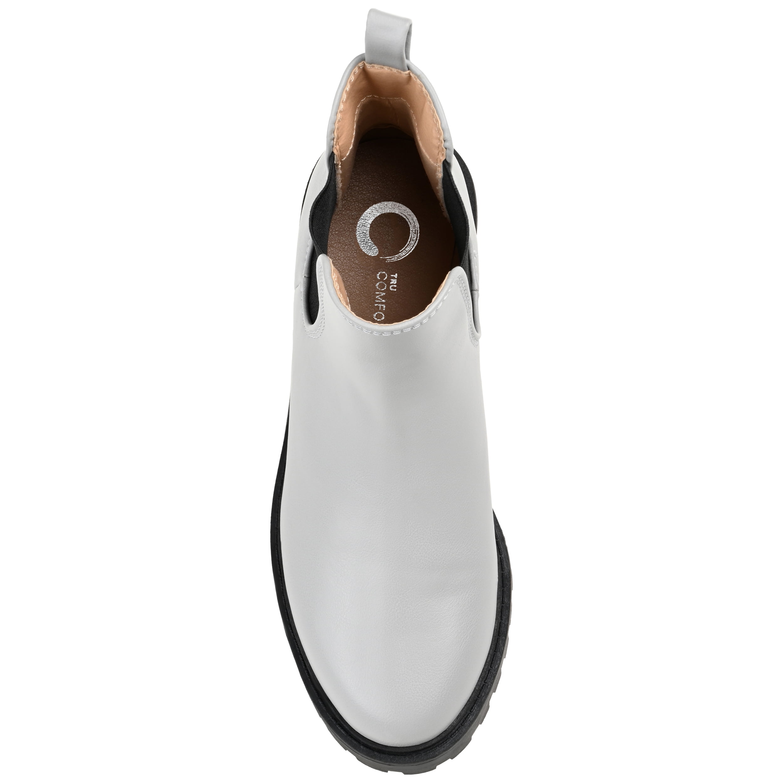 Journee Womens Kenova Round Toe Block Heel Chelsea Booties, Widths Available