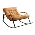 thumbnail image 3 of GROWTH TANK Rocking Chair Lazy Sofa Lounge Chair Leisure recliner Easy to Clean Rocker Chair Orange, 3 of 9