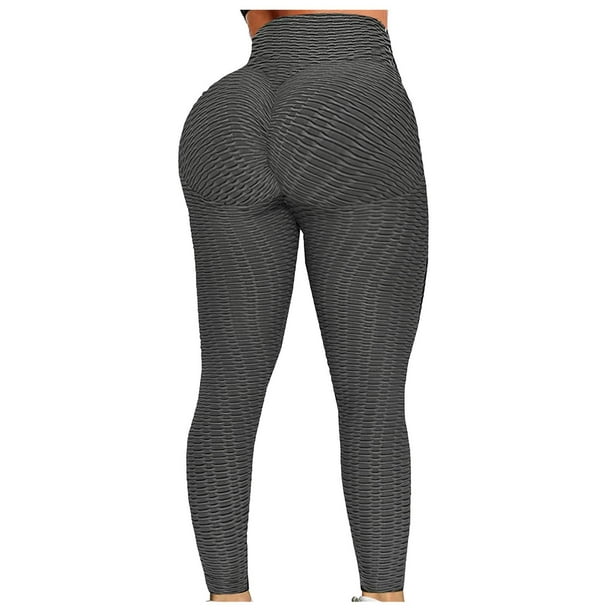 Womens' High Waisted Tummy Control Leggings-Yoga-Pants Scrunch Butt Lifting  Workout Leggings Textured High Waist Cellulite Compression Yoga Pants Tights  Present for Women Up to 65% off 
