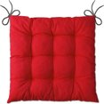 thumbnail image 3 of Juego de 4 cojines para sillas rojo (40x40x6 cm) - cojines de asiento para sillas de jardín, cocina o comedor - cómodos cojines para sillas, 3 of 7