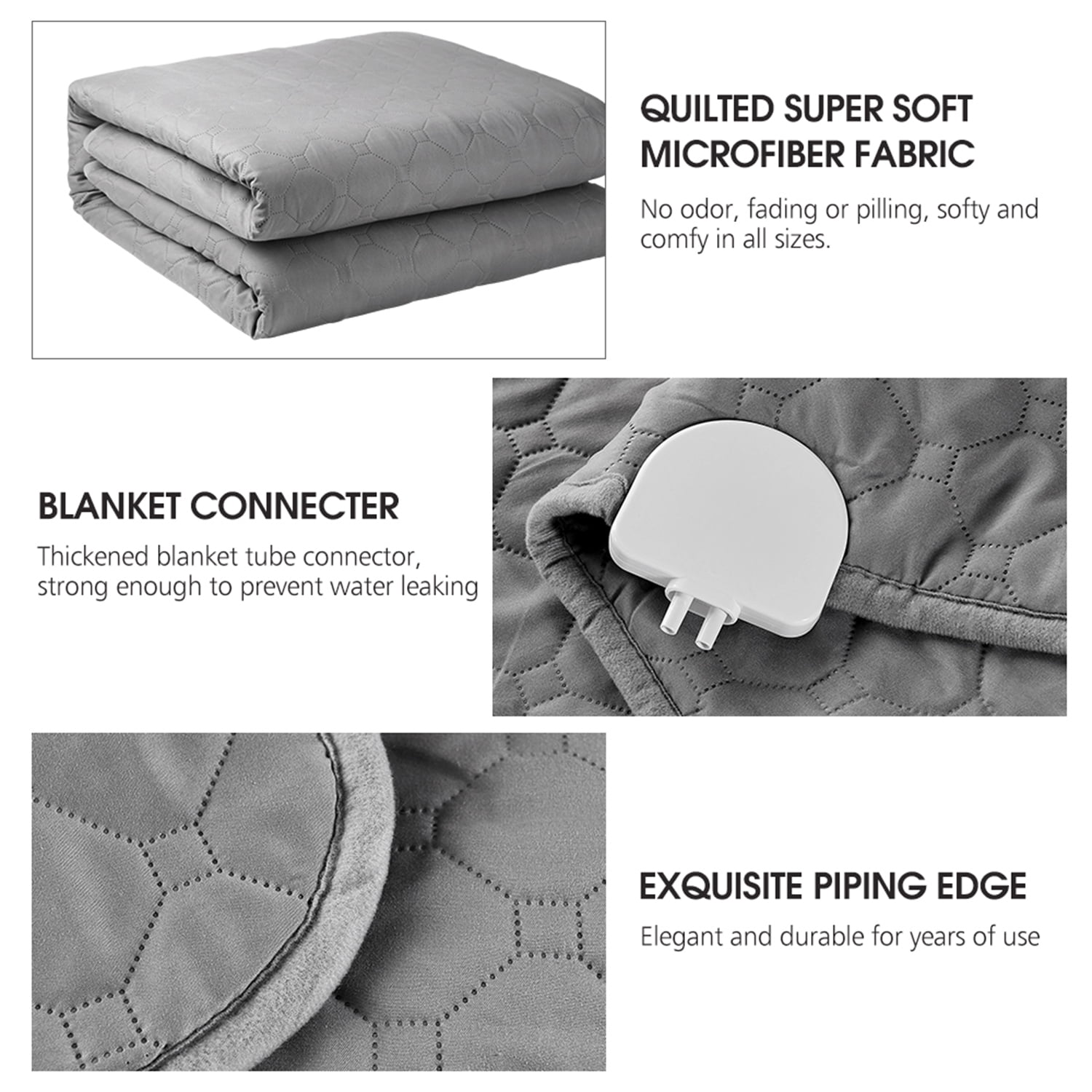 Merryhome Mattress Topper Pad with Mechanical Knob Control, Queen