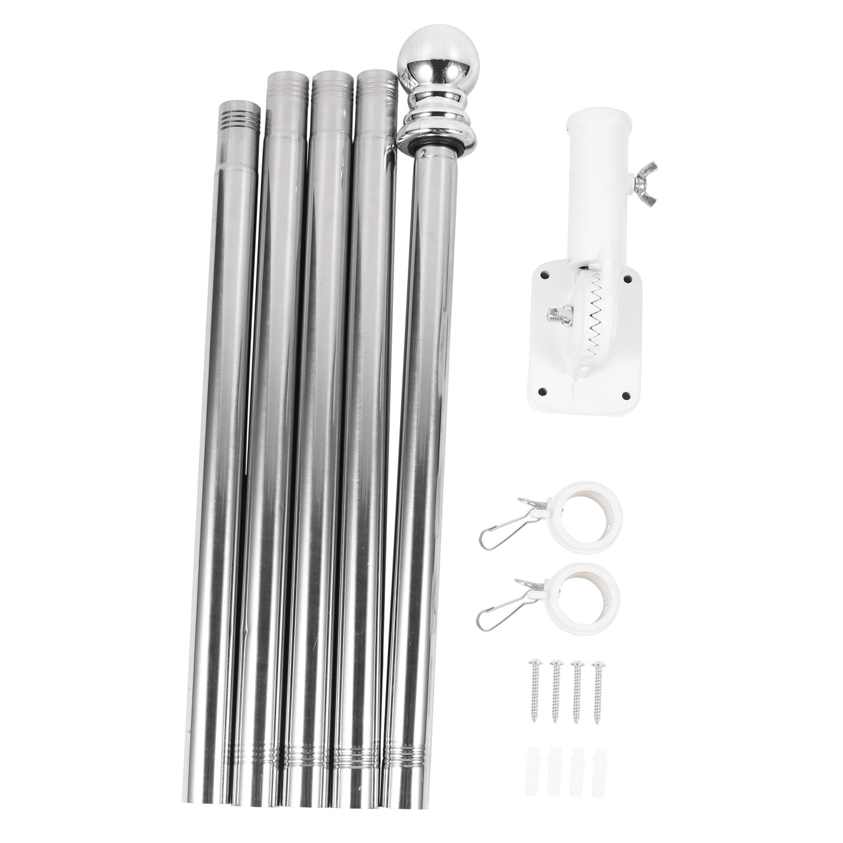 HONMEET Rustproof Alloy Wall Mount Flag Pole Holder, Weather Resistant for Roofs, Trucks, Outdoor Display and Garden Use