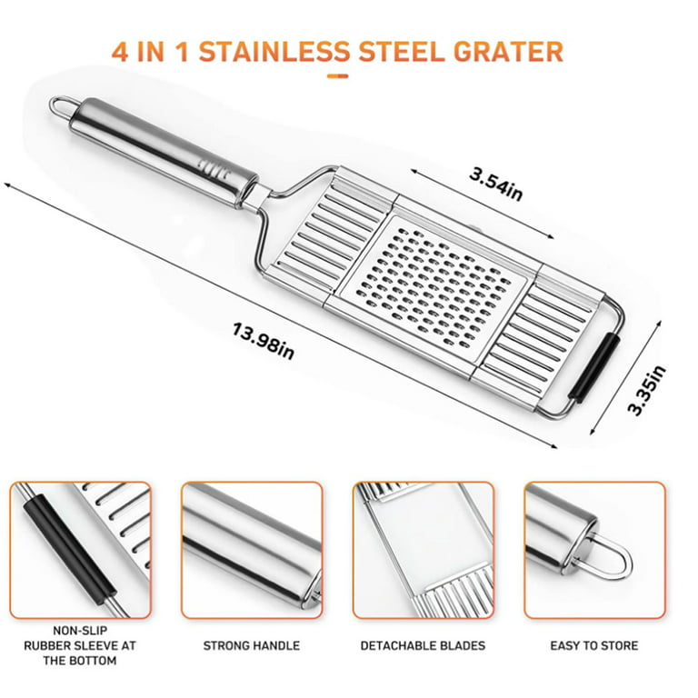  4in1 Multifunctional Grater Stainless Steel
