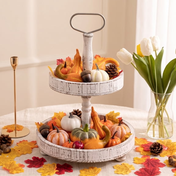 Halloween Decoration Clearance Under $15.00! Foam Pumpkin Decorations 52 Pcs Assorted Sizes Faux Pumpkins For Fall Thanksgiving Halloween Table Centerpiece Artificial Pumpkins For Mantel Shelf Farm