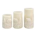 thumbnail image 4 of Hometrends Snow House Scene LED Pillar Candle Set with Remote Control, 4 of 5