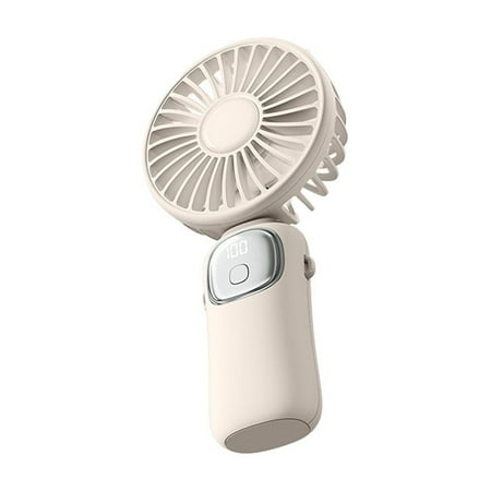

ufehgfjh Clearance Portable Handheld Fan Desktop Purpose Office Fast Charging Model Folding Digital Display High Wind Bladeless Small Handheld Fan Summer Artifact Fan Ideal Gift Weekly Deals