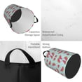 thumbnail image 2 of Fuzoiu Watermelon Print Circular Hamper,Laundry Basket with Handle,Collapsible Laundry,Dirty Clothes Storage Basket,for Bedroom Bathroom Dorm Living Room-Medium, 2 of 6