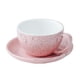 thumbnail image 2 of Taza Latte Art con platillo, taza de café de cerámica, taza de capuchino, juego de taza para latte rosa, 2 of 9