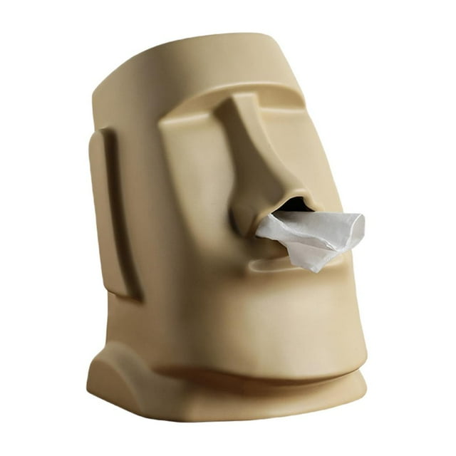 Funda nórdica para caja de pañuelos, porta pañuelos de Isla de Pascua, porta papel, servilletas Beige