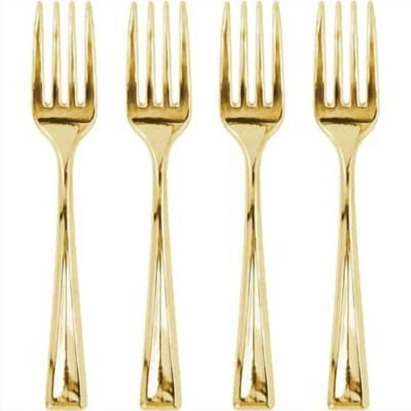 12 Packs: 24 ct. (288 total) Gold Mini Forks by Celebrate It™
