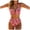 a20-Red, variant on KPOPLK 2 Piece Women's Solid Bikini Set High Waisted Swimsuit Tummy Control Swimwear Halter V Neck Ruched Bathing Suit(L,Green)