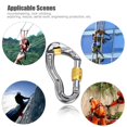 thumbnail image 1 of Mosquetón De Alpinismo, Equipo De Rescate Mosquetón De Escalada Resistente, Para Alpinismo De Escalada En Roca ANGGREK Otros, 1 of 8