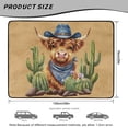 thumbnail image 7 of Jeiento Cowboy Highland Cow Cactus Car Trunk Mat 29"x39", Scratch Resistant Washable Rear Cargo Liner Western Car Accessory, 7 of 7