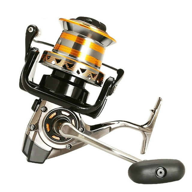 Moulinet de Pêche Spinning Carpe Pêche Bobine en Métal 13BB Moulinet Poisson-Chat Moulinet de Surf Moulinet de Pêche, Cadre Squelettique en Aluminium Rigide