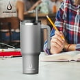 thumbnail image 4 of Hydroclear Stainless Steel 40 oz Tumbler with Handle (Gray), 4 of 6