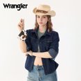 thumbnail image 6 of Wrangler Small Keychain Wallet for Women RFID Blocking Card Holder Floral Coin Purse, Cow Brown, 6 of 7