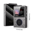 thumbnail image 2 of HUISZJ HiFi MP3 Player, DSD Lossless Music Player with 2.4 Inch LCD Screen, USB-C Charging Walkman Audio Player for Travel Commute Office (Gray), 2 of 10