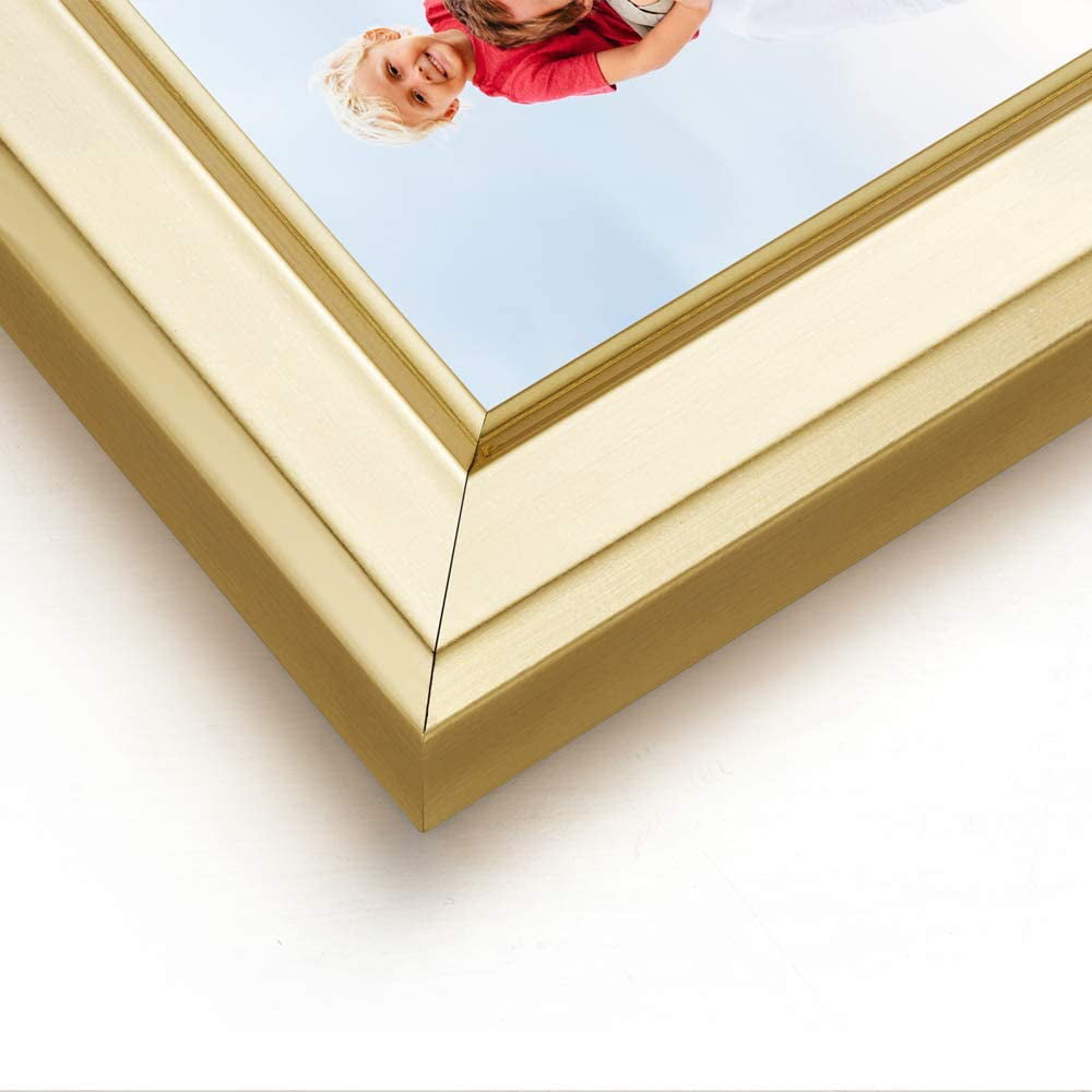 Set of 2 Classic Collection Simple Designed Photo Frame with High Definition Glass for Wall Mount & Table Top Display 2 Pack, Gold LaVie Home 8x10 Picture Frames
