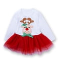 thumbnail image 6 of XIYNBAOK Christmas Tree Outfit Kids Christmas Onesie Baby 3t Girls Winter Clothes Baby Outfit Baby Girl Outfits 6-9 Months Toddler Gymnastics Outfit, White 2-3 Years, 6 of 9