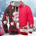 thumbnail image 2 of VBARHMQRT Navy Sweatshirt Men's Christmas Collection Printed Stylish and Comfortable Hoodie, 2 of 3