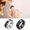 Black, variant on Titanium Steel Wedding Band Intelligent Body Temperature Sensing Ring Personal Health Men Women Ring