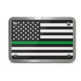 thumbnail image 2 of Thin Green Line American Flag Border-Patrol-Agent 2 inch Billet Aluminum Hitch Cover, 2 of 5