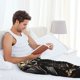 thumbnail image 5 of Balery Gold Rose Skull Pantalones de pijama para hombre, pijama ultraligero, pantalón de descanso-Small, 5 of 6