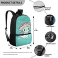 thumbnail image 5 of Yuyamidu Mushroom Axolotl Backpack for Girls 6-8 Blue Bookbag for Kids Primary School Bag Children Book Bag Elementary School Backpacks School Supplies, 5 of 6