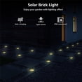 thumbnail image 5 of Lámpara solar para exteriores, paisaje, camino, suelo, ladrillo, luz solar, impermeable, jardín, patio, camino, Navidad, hielo, roca, cubo, lámpara solar, 5 of 5