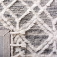 thumbnail image 6 of SAFAVIEH Casablanca Selma Abstract Geometric Wool Shag Area Rug, Grey/Ivory, 4' x 6', 6 of 10
